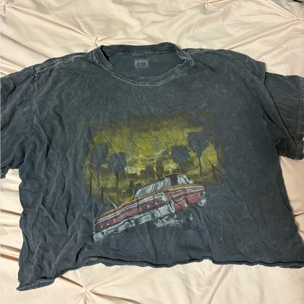 Graphic Tee with Car Design